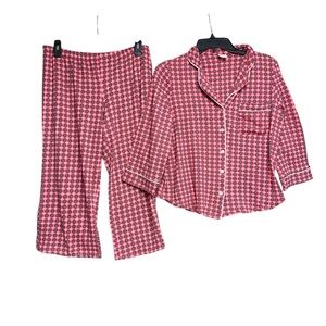 Secret Treasures Pink and gray Pajama Set size medium 8-10